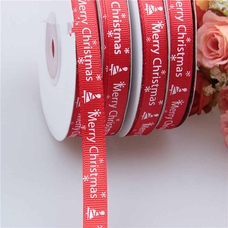 Christmas ribbon 1CM threaded ribbon small roll Image