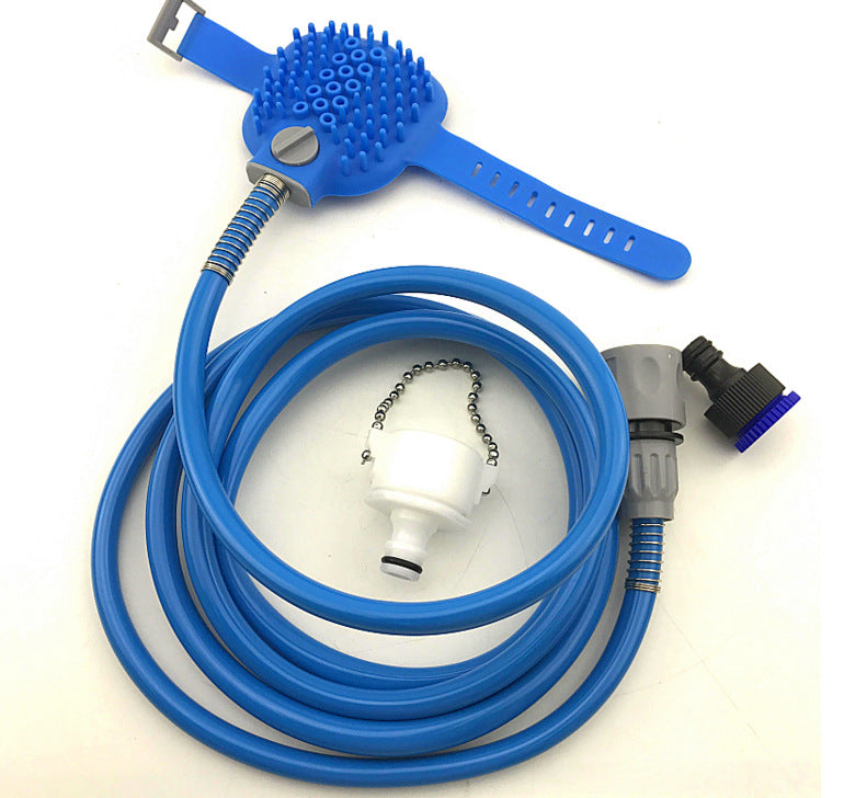 Pet Bathing Tool Pet Dog Convenient Clean Water Pipe Spray Nozzle Strap Image