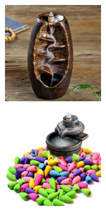 Multi-layers Ceramic Back flow Incense Burner Image