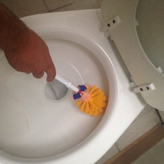 Funny Donald Trump Toilet Brush Image