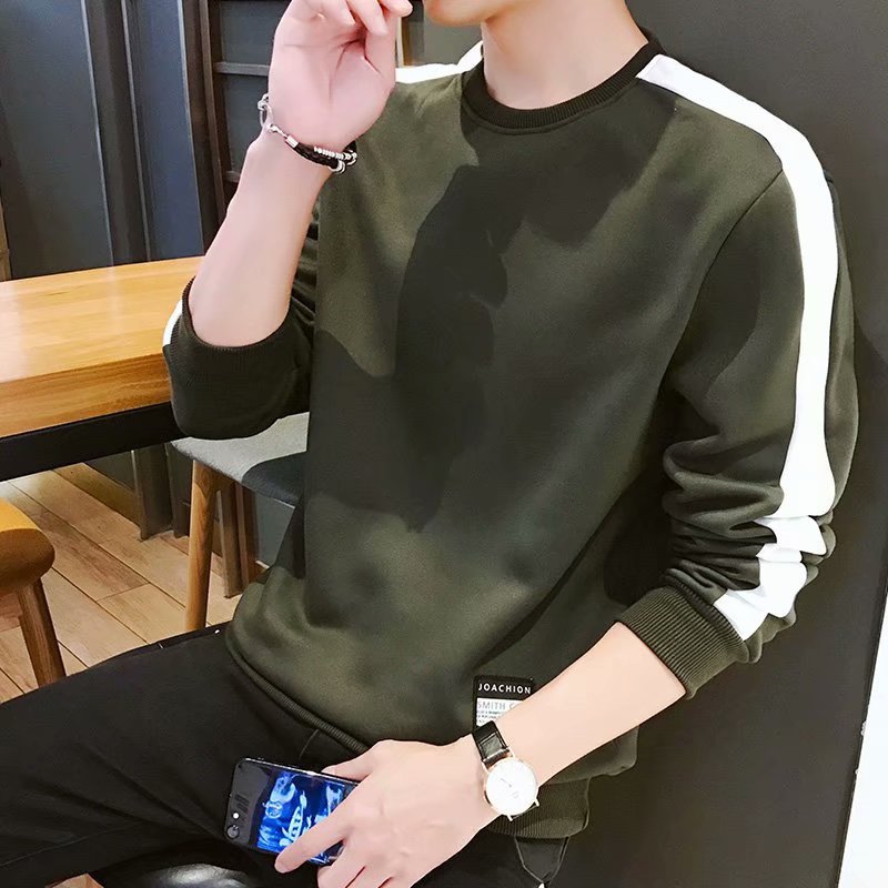 Men's long-sleeved t-shirt men's autumn couple long sleeves Image