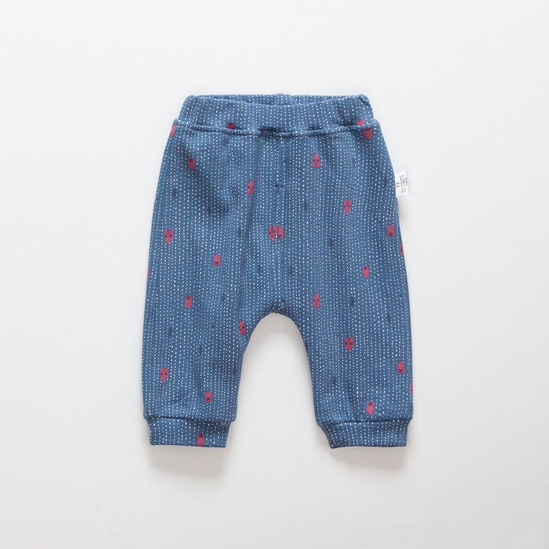 2021 Korean winter winter wear pants plus Velvet Pants brand children big ass pants baby clothes wholesale Image