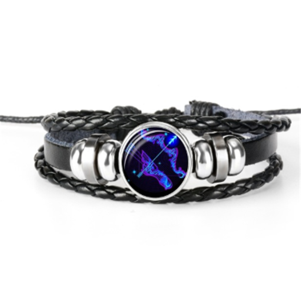 Zodiac Constellation Bracelet Braided Design Bracelet For Men Women Kids Image