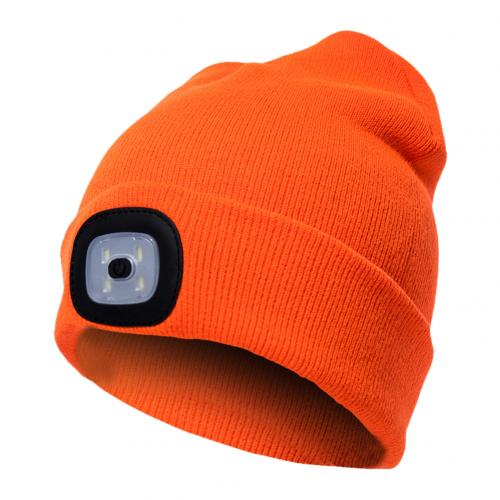 LED Knit Hat Button Cell Type Knitted Hat With Light Glowing Image