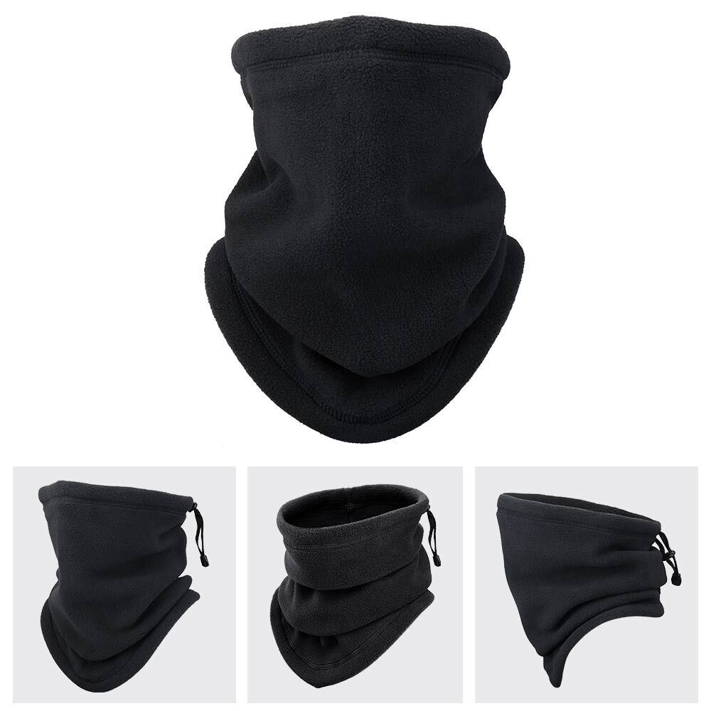 Winter Windproof Scarves Fleece Tube Scarf Mask Soft Half Face Cover SKi Snowboard Neck Warmer Gaiter Fashion Women Men Winter Fleece Face Mask Scarf Balaclava Neck Warmer Image