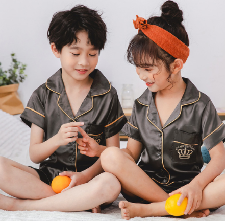 Artificial silk Children's pajamas Image