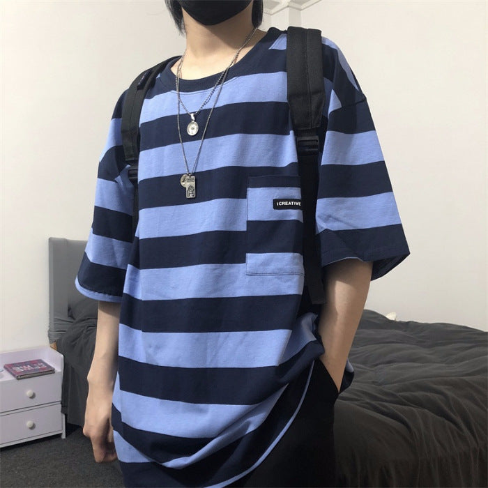 Striped short sleeve t-shirt Image