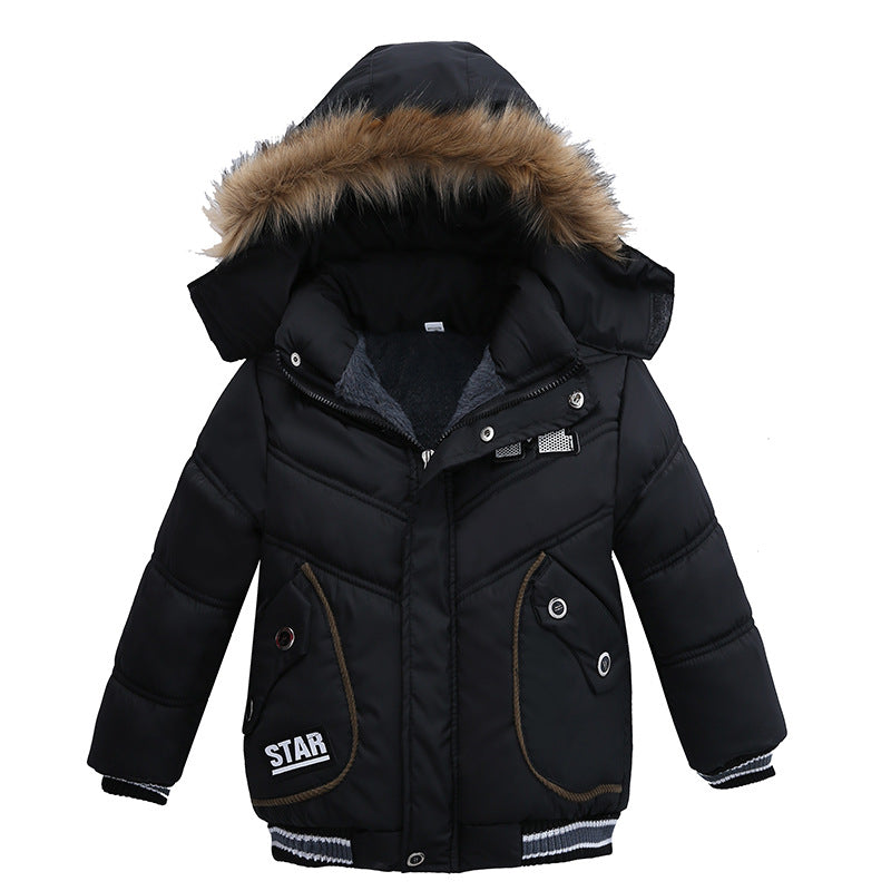 Small And Medium-Sized Boys Cotton-Padded Jackets Image