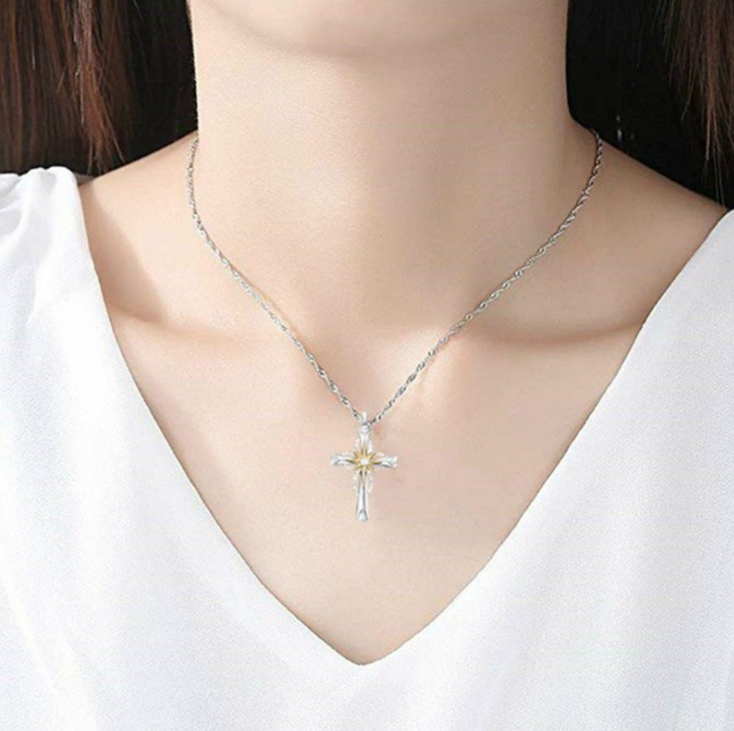 Octagonal Star Cross Alloy Pendant Image