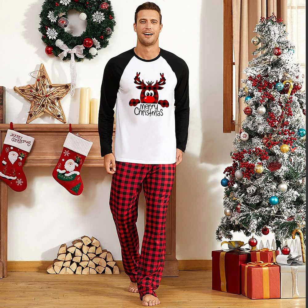 Family Christmas Pajamas Matching Sets Christmas Sleepwear Parent-Child Pjs Outfit For Christmas Holiday Xmas Party Image