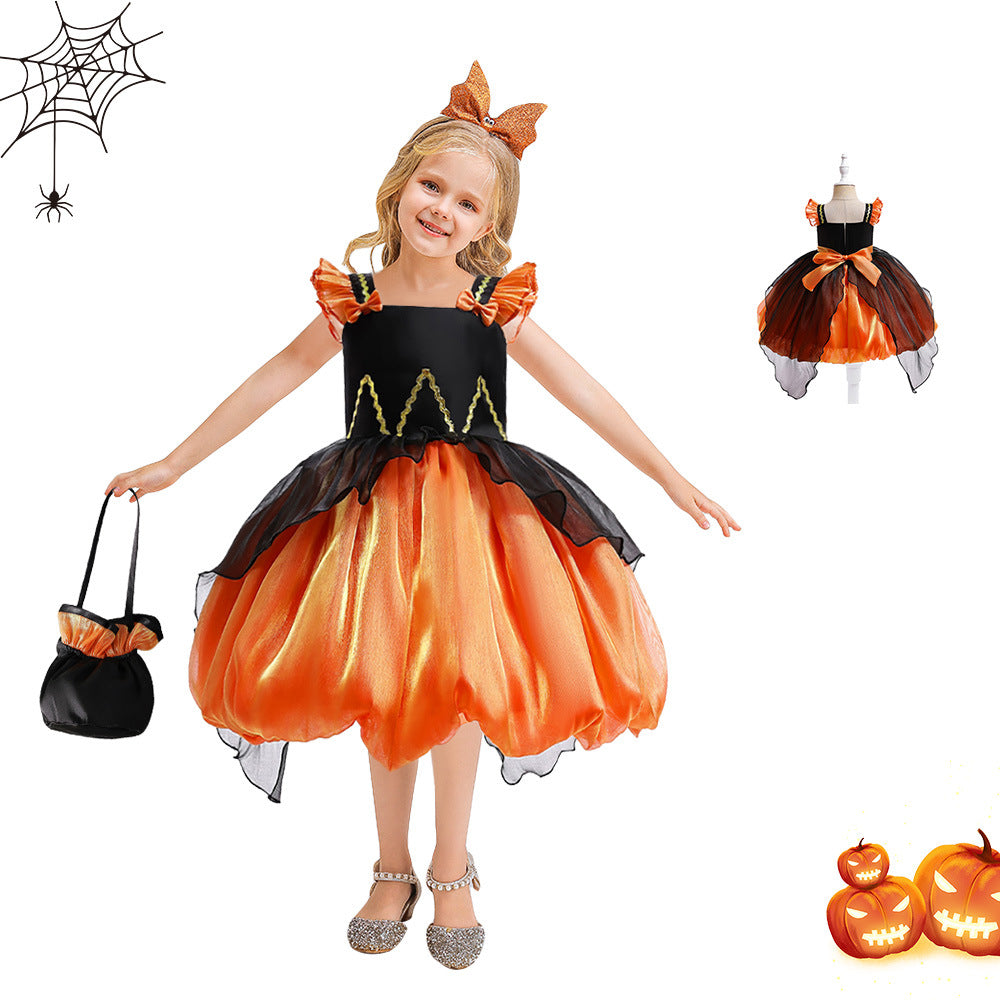 Halloween Witch Performance Costume Princess Dress Image