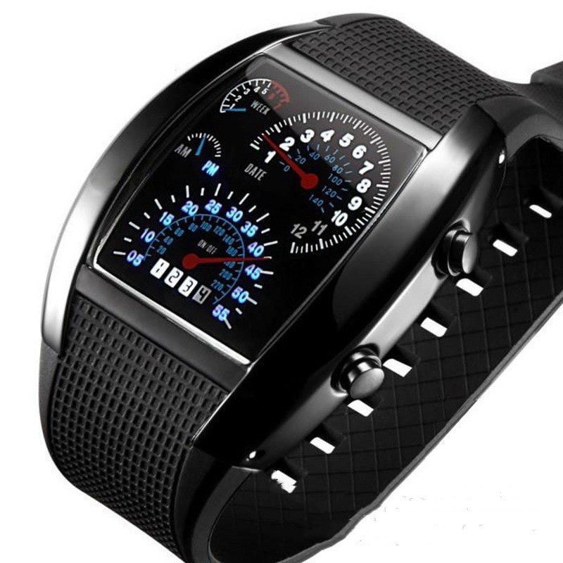 Fashion Men's Watch Unique LED Digital Watch Men Watch Electronic Image