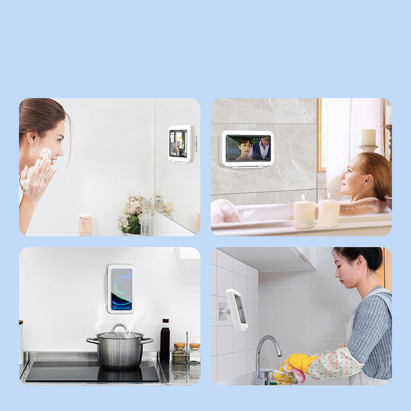 Shower Phone Box Bathroom Waterproof Phone Case Seal Protection Touch Screen Mobile Phone Holder For Kitchen Handsfree Gadget Image