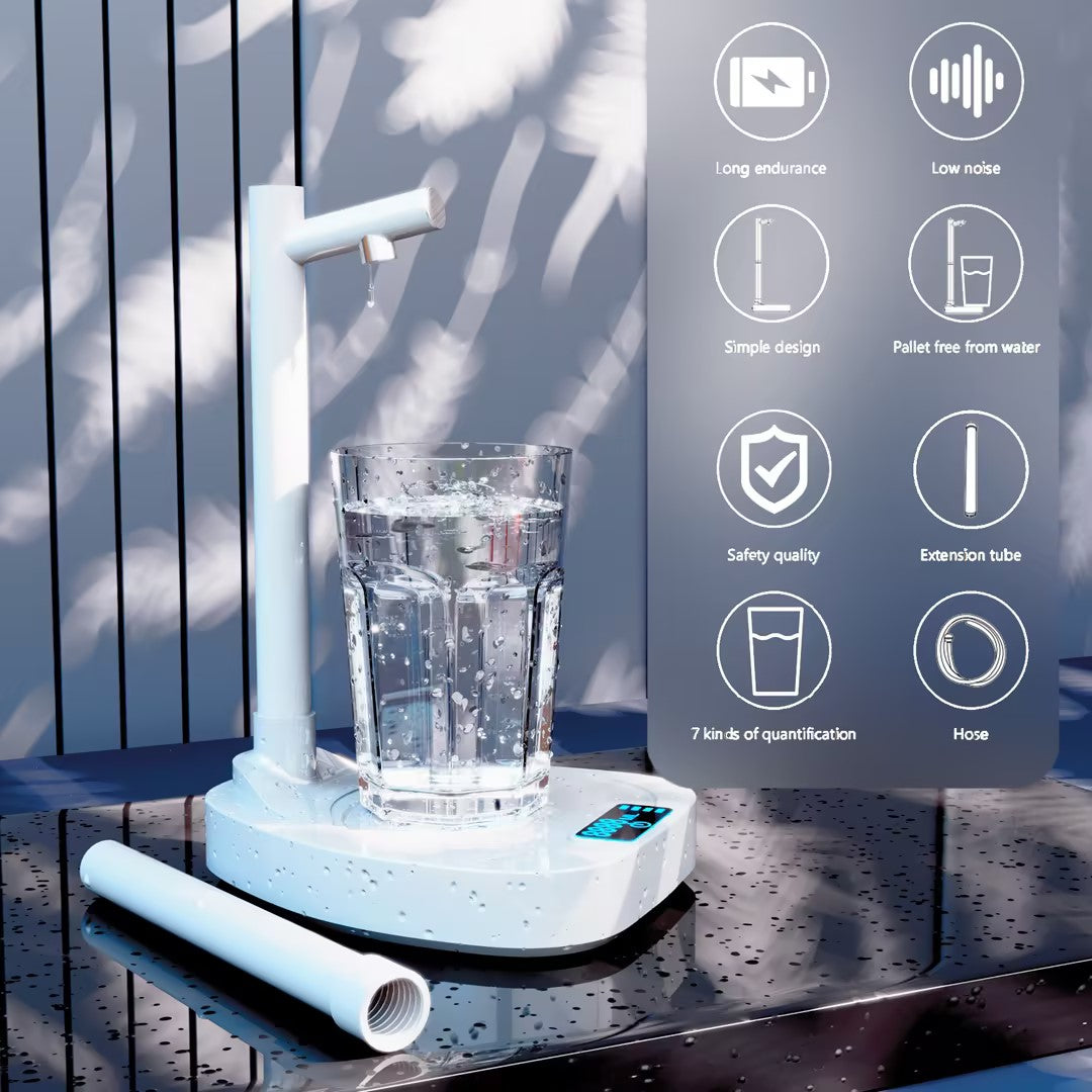 Added Extension Tupe Water Dispenser Automatic Water Bottle Desktop Rechargeable Water Dispenser With Stand Image