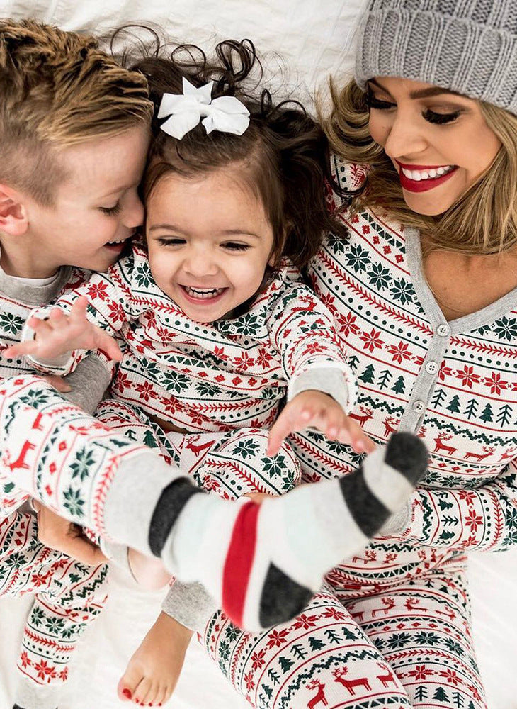 Christmas Pajamas Family Matching New Year Father Mother Kids Baby Look Clothes Set Dad Mom And Daughter Son Pyjamas Outfit Image