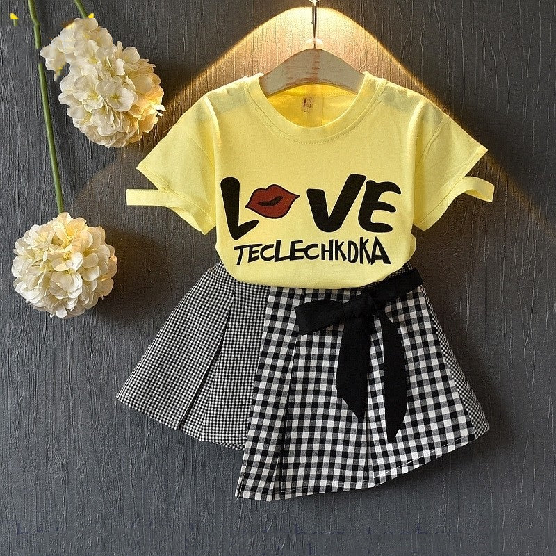 Kids Baby Girls Clothing Sets Summer TShirtsskirt Clothes Image