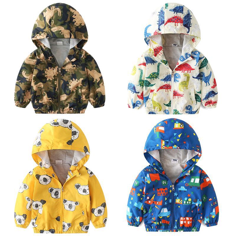 Boy jacket casual hooded jacket Image