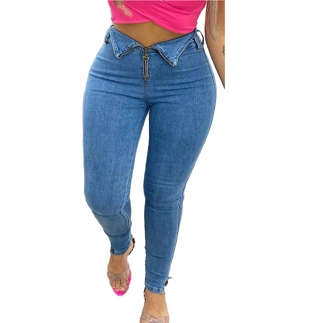 Fashion casual jeans with jeans Image