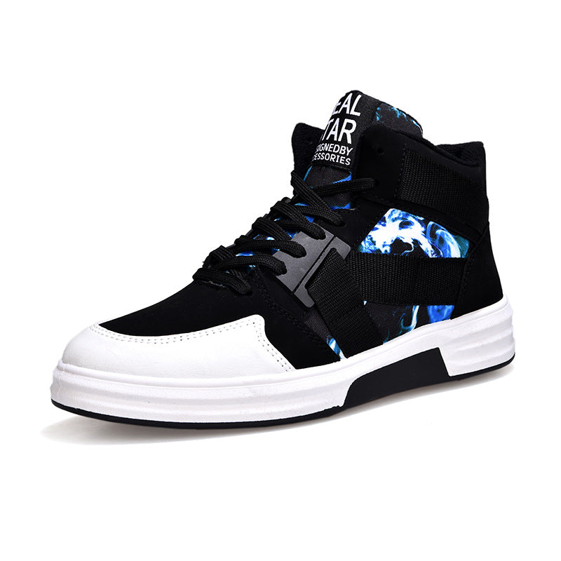 Camouflage High-Top Lace-Up Shoe Image