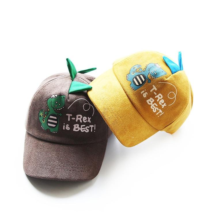 ''T-REX IS BEST'' DINOSAUR KIDS HATS Image