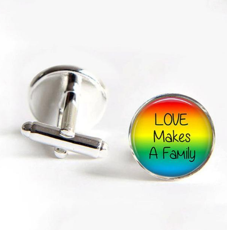 Gay Pride Cufflinks Image