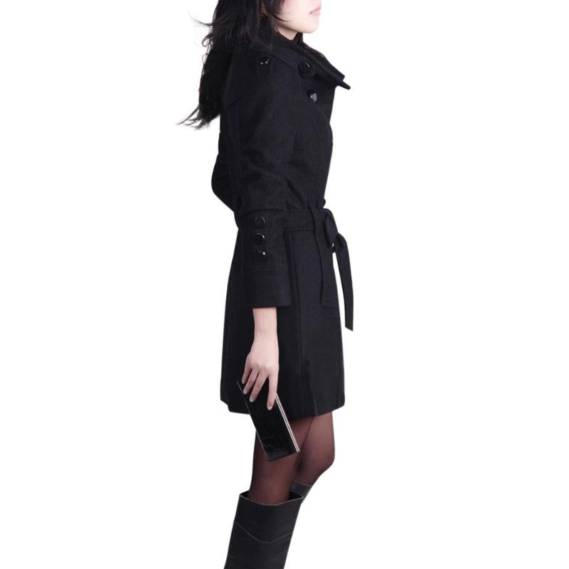 Woolen coat trench coat Image