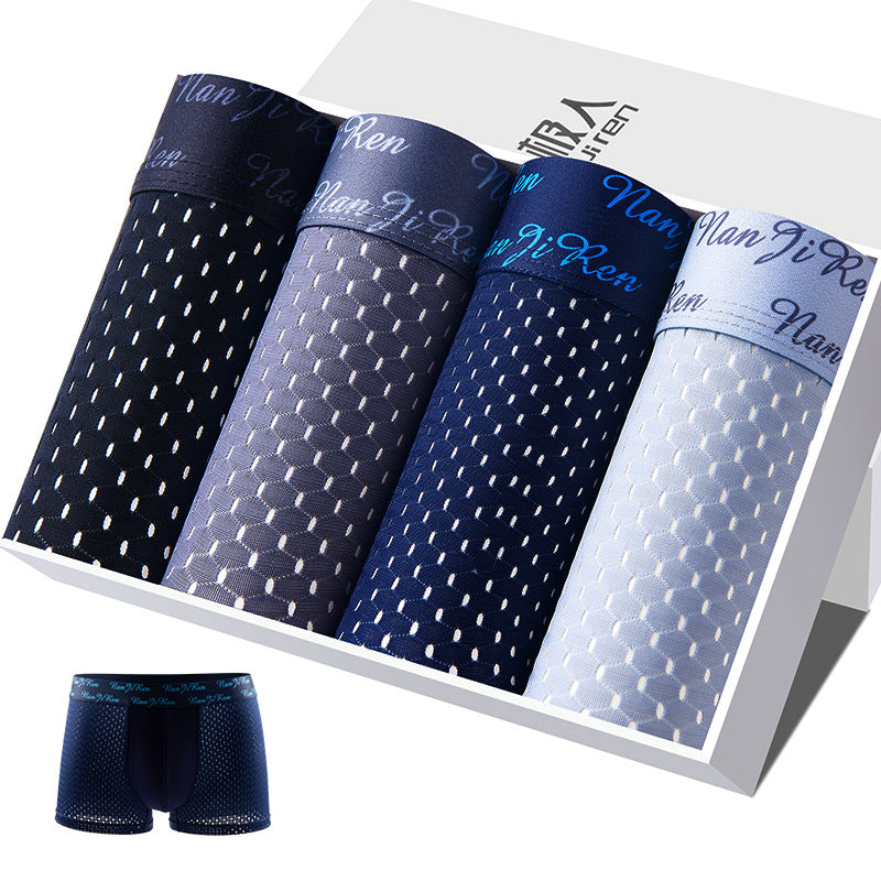 Modal Boxer Shorts Breathable Large Size Fatty Boxer Shorts Head Box Image