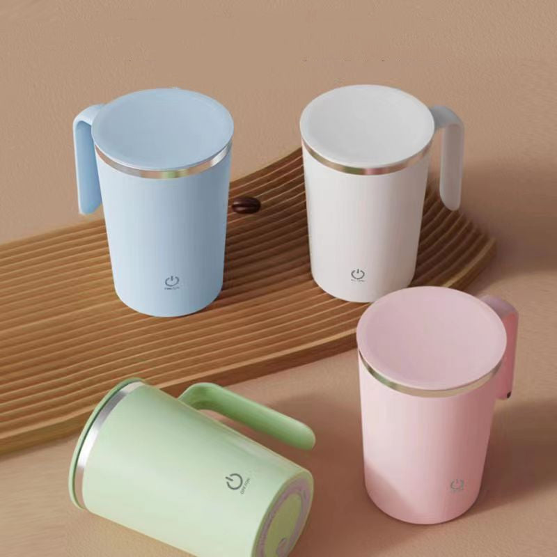 Kitchen Electric Mixing Cup Stirring Coffee Cup Automatic Mixing Mugs Cup Lazy Rotating Magnetic Water Cup Image