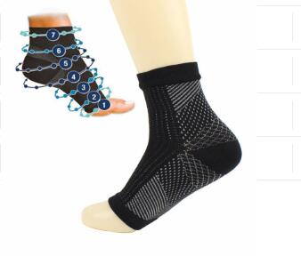 Yoga Ankle Support Sports Socks Fitness Sprain Protection Pressure Elastic Nylon Foot Cover Image