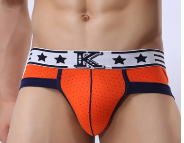 Men's Cotton Underwear U Shape Front Breathable Briefs Image