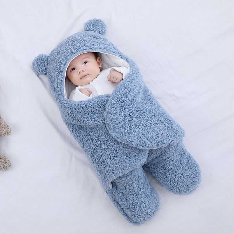 Baby Sleeping Bag Envelope for Newborn Baby Winter Swaddle Blanket Image