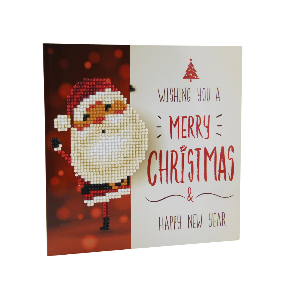 Christmas DIY Diamond Painting Greeting Cards 5D Cartoon Birthday Postcards Kids Festival Embroidery Greet Cards Gifts Image