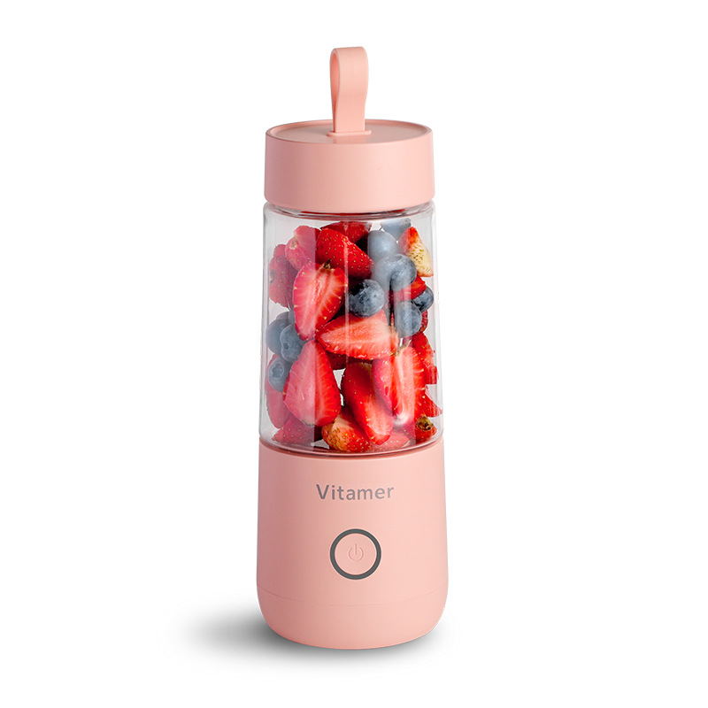 350ml Portable Blender Juicer Electric USB Rechargeable Mixer Smoothie Slushy Cup Fresh Juice Blender Bottle USB Charging Kitchen Gadgets Image