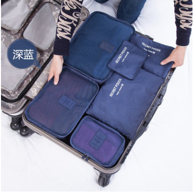 Durable Waterproof Nylon Packing Cube Travel Organizer Bag Image