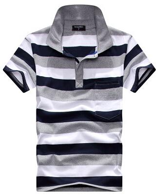 Stripe Men Polo Shirt Image