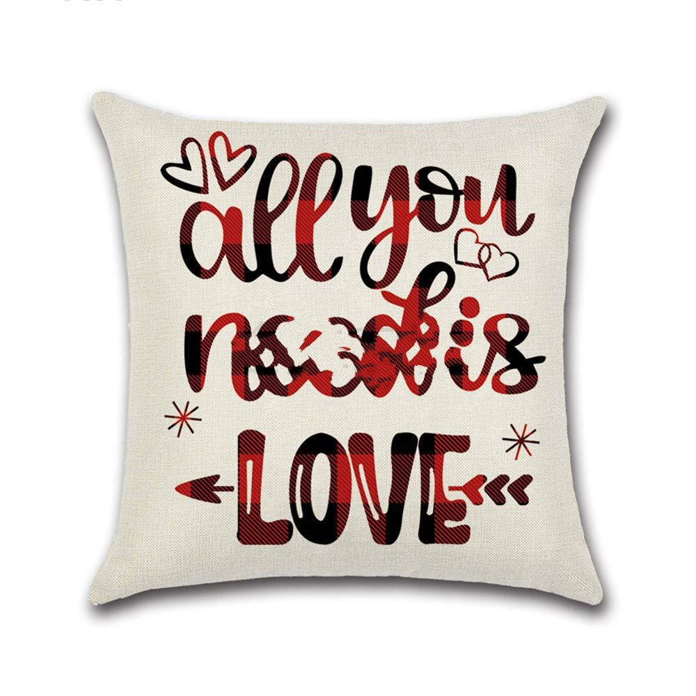 Valentines Day red pillowcase cushion cover Image