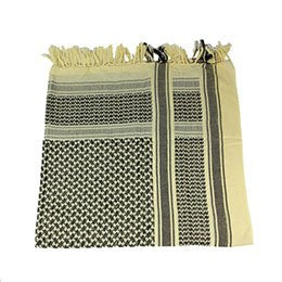 Cotton Military Shemagh Tactical Desert Arab Scarf 110x110cm Unisex Winter Keffiyeh Windproof Thick Muslim Scarves Image