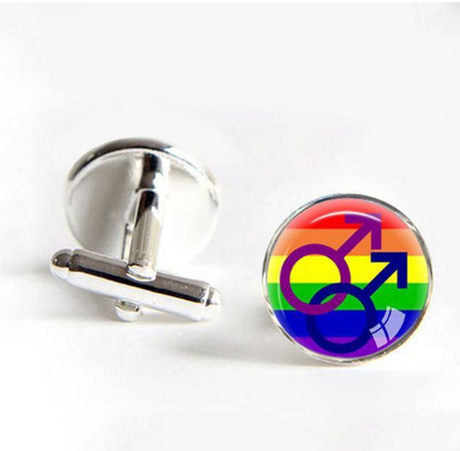 Gay Pride Cufflinks