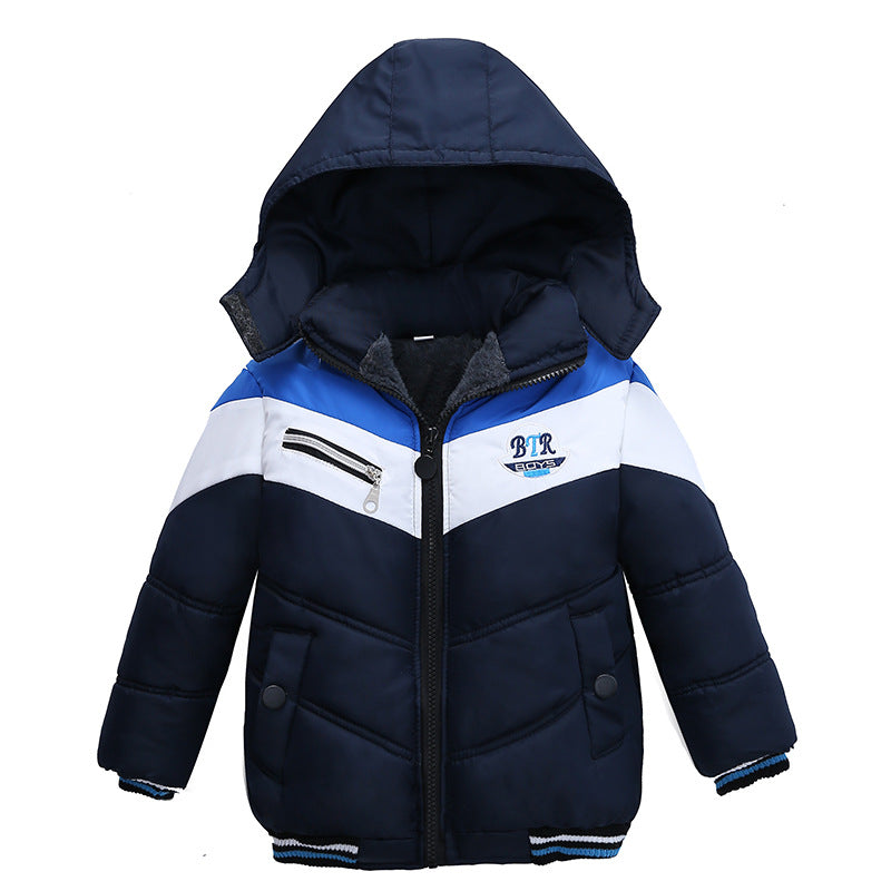 Long Sleeved Hooded Padded Jacket For Boys Image