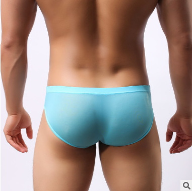 Ultra-thin Transparent Ice Silk Men's Briefs Image