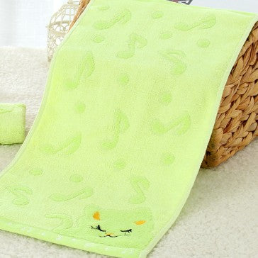 Bamboo Fiber Kitten Face Bath Towels Image