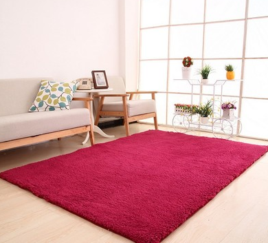 Living Room Rug Area Solid Carpet Fluffy Soft Home Decor White Plush Carpet Bedroom Carpet Kitchen Floor Mats White Rug Tapete Image