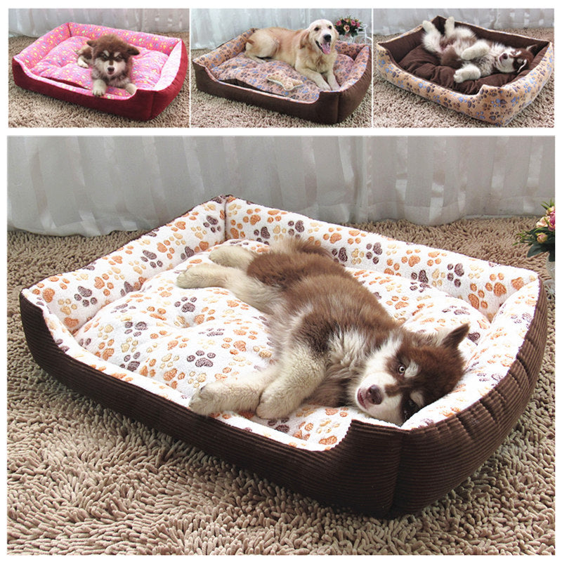 Dog bed with pet cushion Image