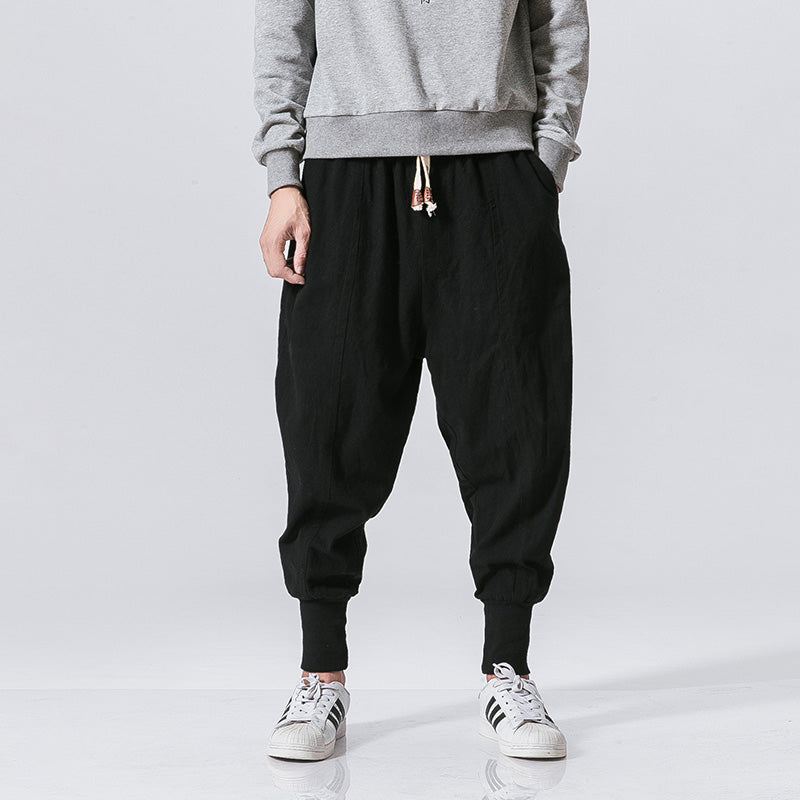 Cotton And Linen Feet Jarem Pants Tide Hip Hop Pants For Man Image