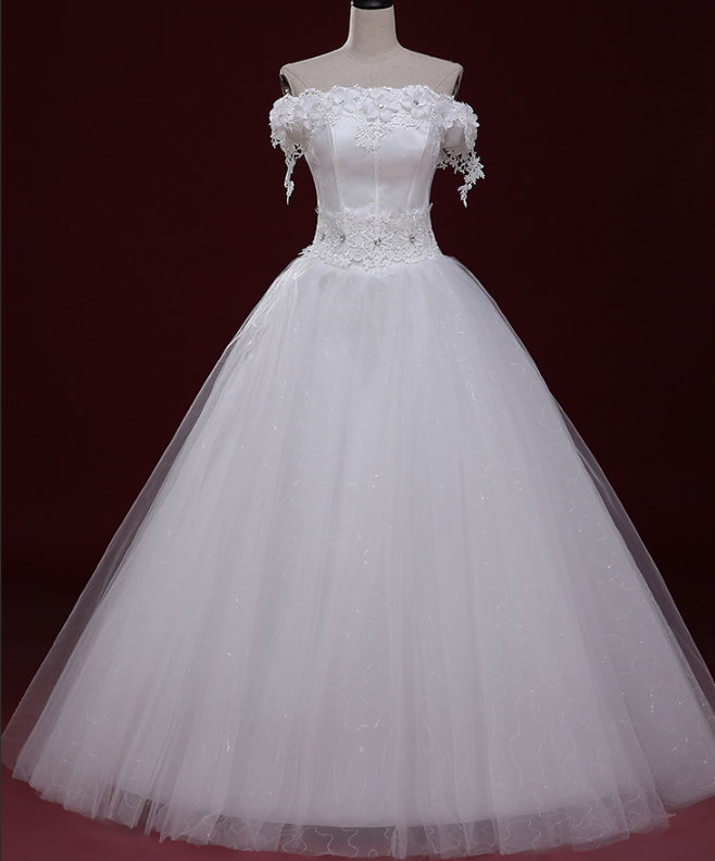 Wedding Dresses Strapless Lace Image