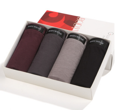 Four Gift Boxed Underwear Men's Boxer Briefs Image