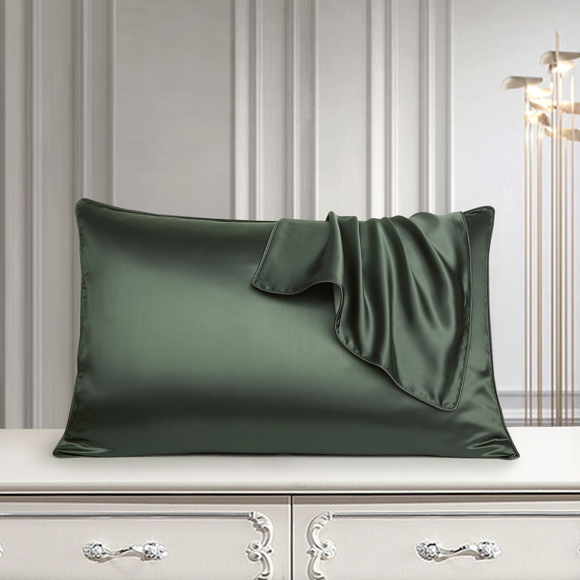 Silk Pillow Case Pure Silk Pillowcase Real Silk Pillowcase Natural Silk Pillowcase Image