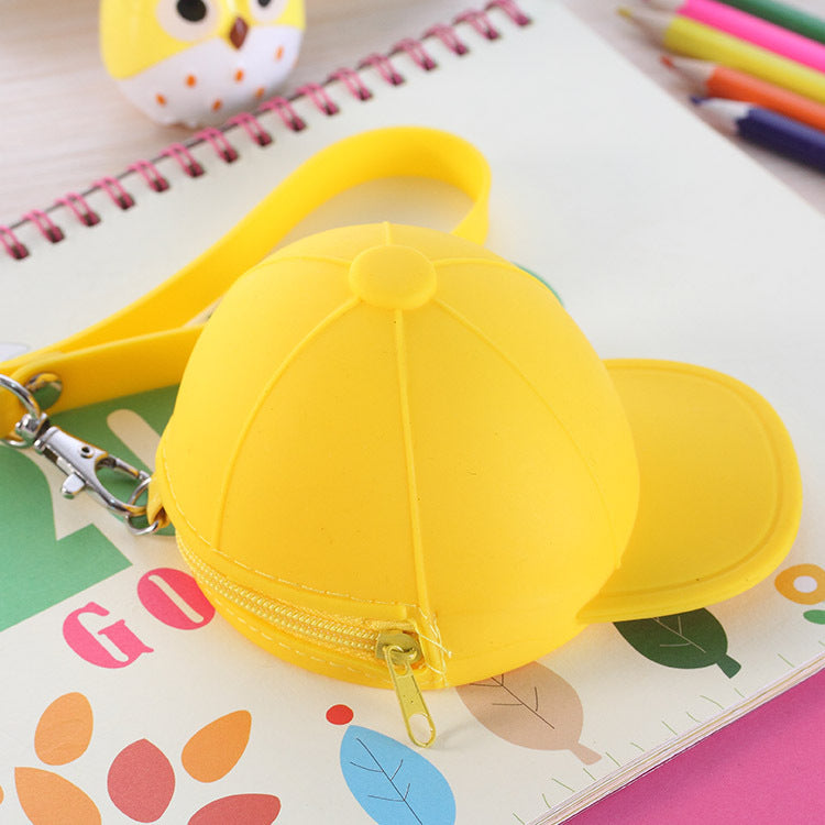 Cute Cartoon Candy Color Hat Silicone Coin Purse Image