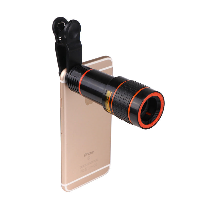 Zoom Mobile Phone Clip-On Retractable Telescope Camera Lens For  Galaxy S3 S4 S5 S6 S7 Edge Phone Image