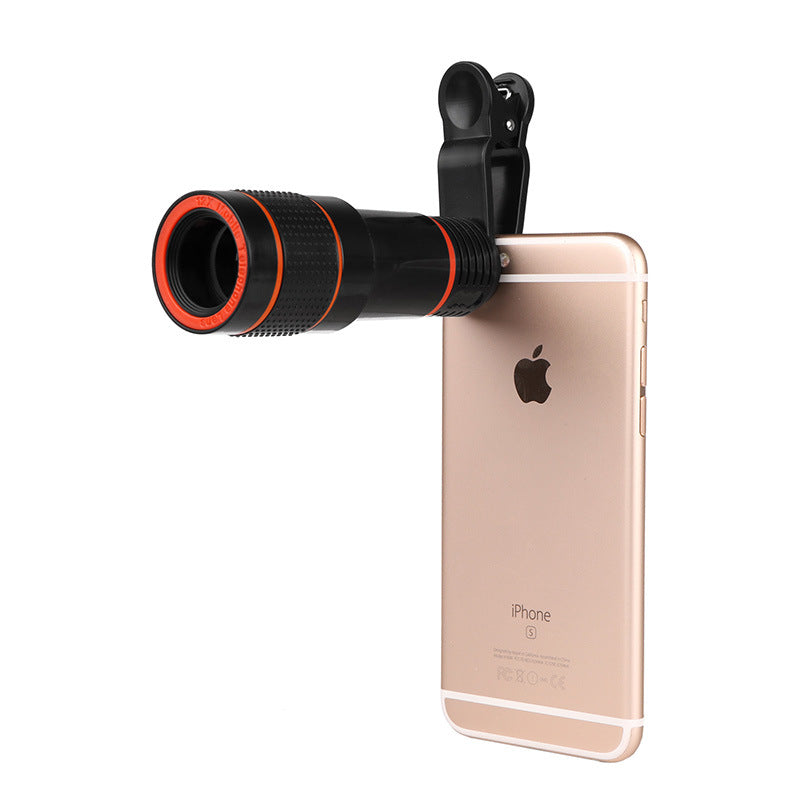 Zoom Mobile Phone Clip-On Retractable Telescope Camera Lens For  Galaxy S3 S4 S5 S6 S7 Edge Phone Image